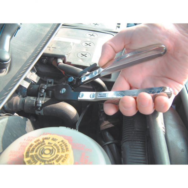 Hose Clamp Plier - Angled Flat Band