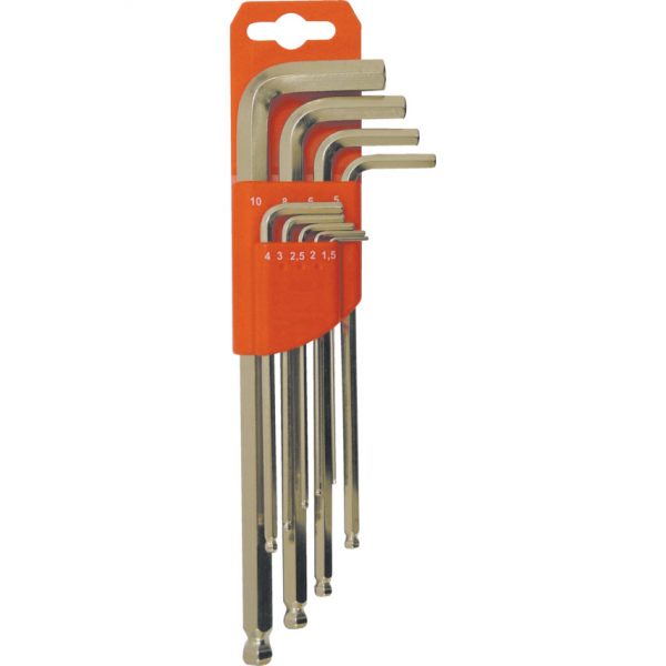 Metric Allenkey Wrench Balldriver Set (9pc)